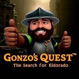 Logo of Gonzo's Quest from NetEnt at Hitnspin Casino